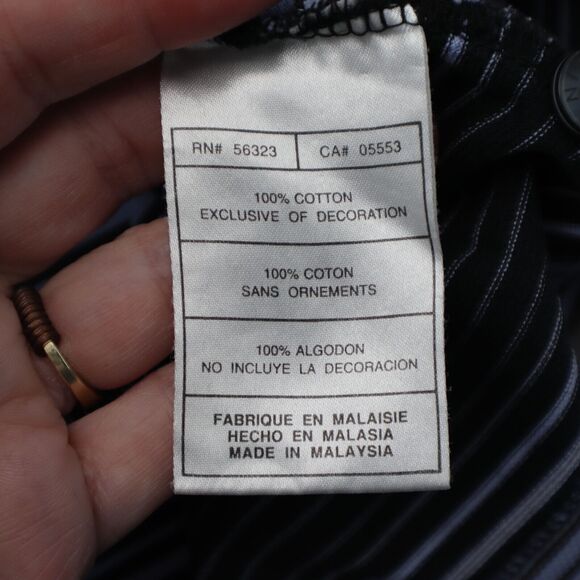 Nike Golf Polo Shirt Mens XL Extra Blue Striped Casual Dri-Fit Golfing Golfer - Picture 8 of 16